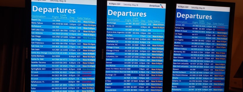 While I was Wandering: So Many Delays and Cancellations!